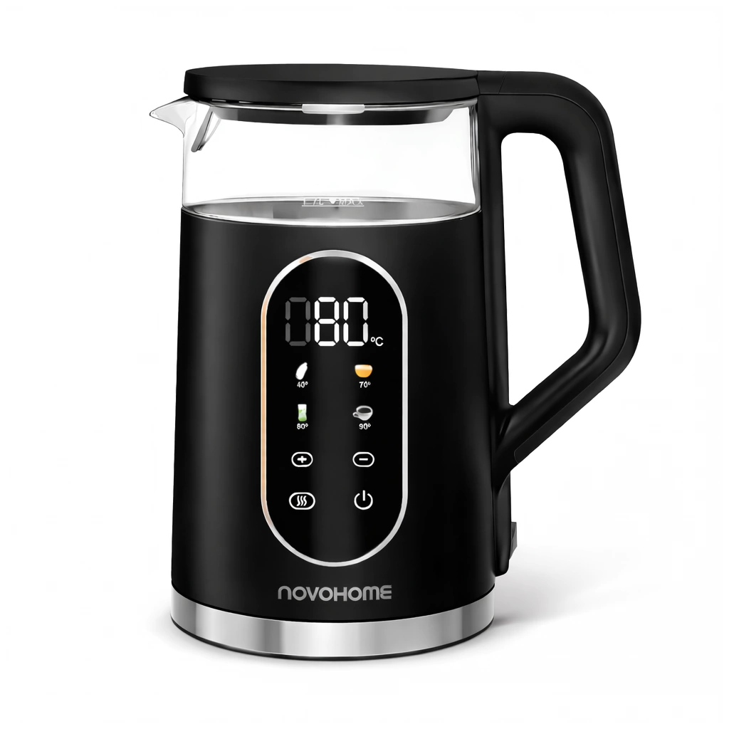 PAVA ELÉCTRICA NOVOHOME 1.7 LT 1500 W DIGITIAL TOUCH NEGRA