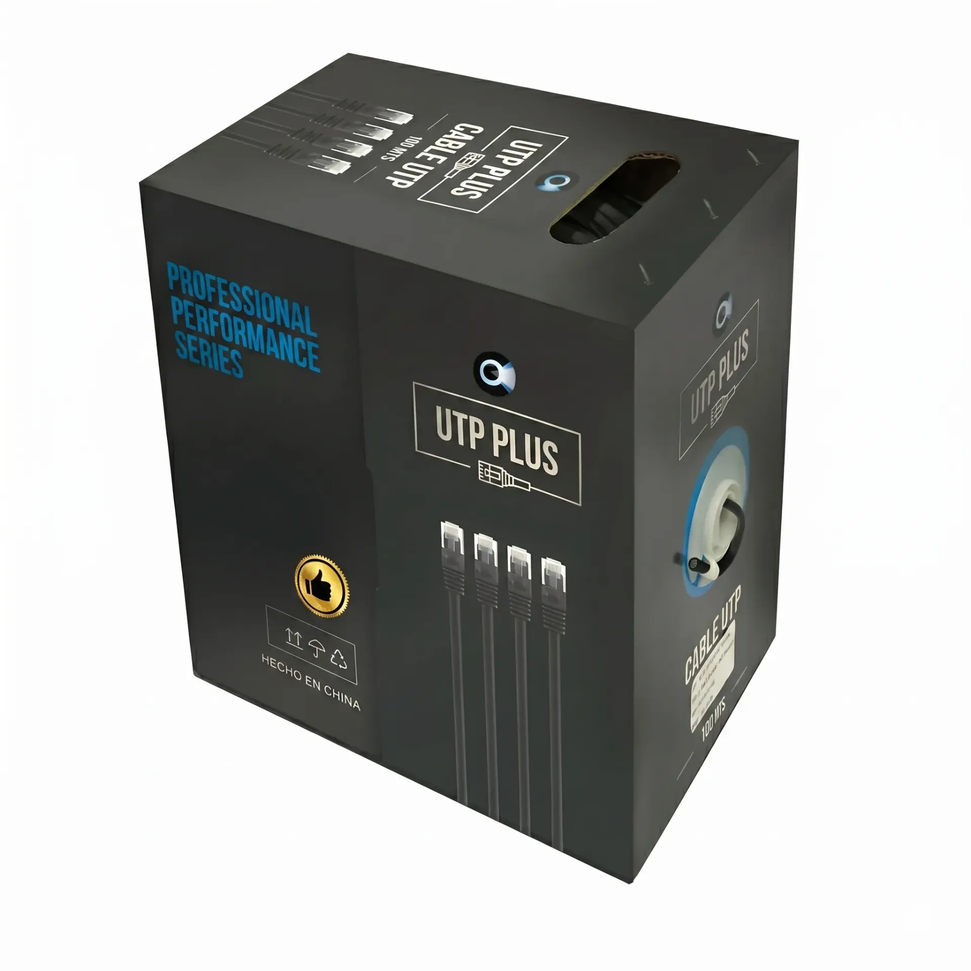 CABLE UTP PLUS EXTERIOR CAT 5 100 MT 0.48 MM VAINA SIMPLE (CCA-N-100)